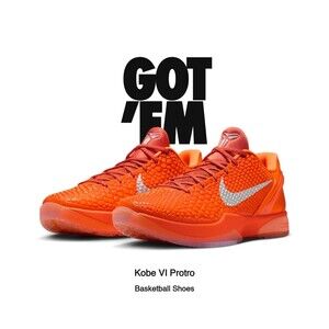 Nike Kobe 6 Protro Total Orange IH1871-800 Size 11